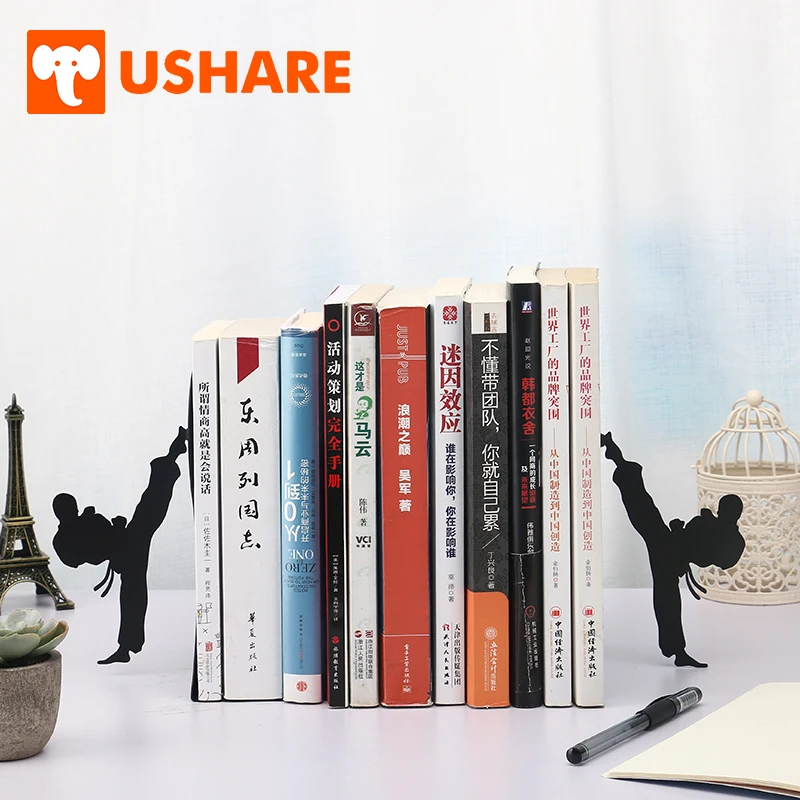 USHARE Креативный дизайн Kungfu книжные концы для полок Выдвижная | Отзывы и видеообзор