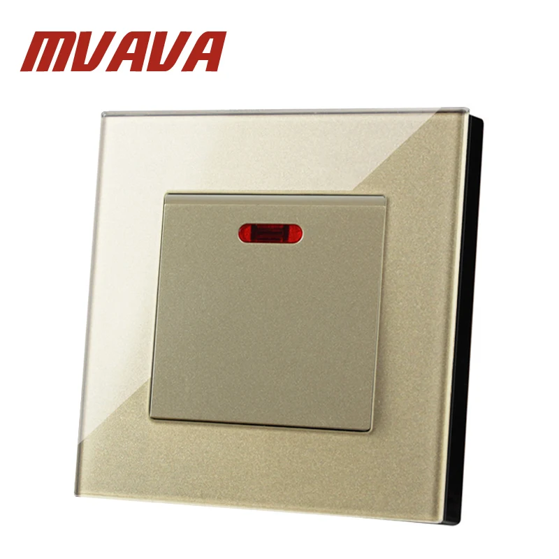 MVAVA 20A переключатель с неоновым высокой мощностью Conmutador кухонный водонагреватель