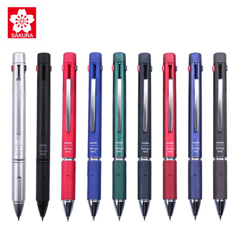 

SAKURA Metal Rod Multifunction 4+1 Gel Pen + Automatic Pencil Ballsign