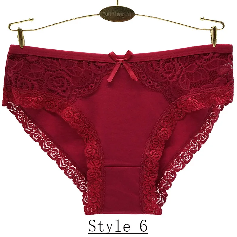 Style 6 1 шт., сексуальные женские трусики, соблазнительное нижнее белье с низкой талией, хлопковое нижнее белье, мягкие удобные модные красивые трусы - Цвет: Style 6