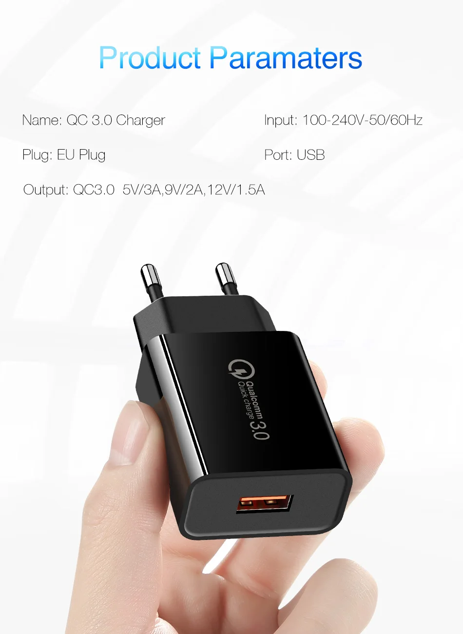 KISSCASE Travle зарядное устройство для huawei P30 P20 Lite P10 QC 3,0 настенное быстрое зарядное устройство для Xiaomi Redmi Note 7 Note 5 6 4 Зарядка