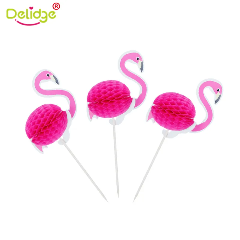 Delidge 20 шт./компл. ананас фламинго фрукты зубочистка десертные палочки пищевые