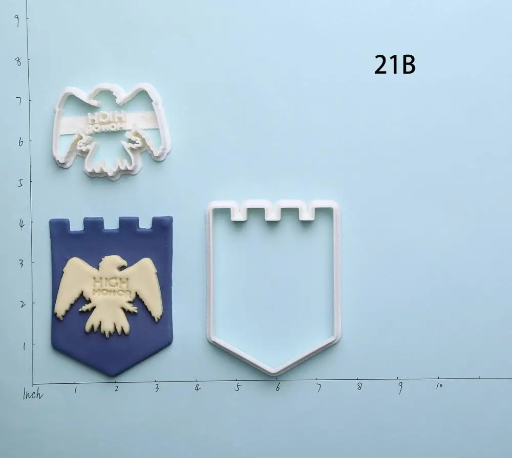 Игра престолов серии формочки для печенья набор на заказ 3D напечатанный резак для помадки инструменты для украшения торта Формы для торта - Цвет: arryn 3 inch