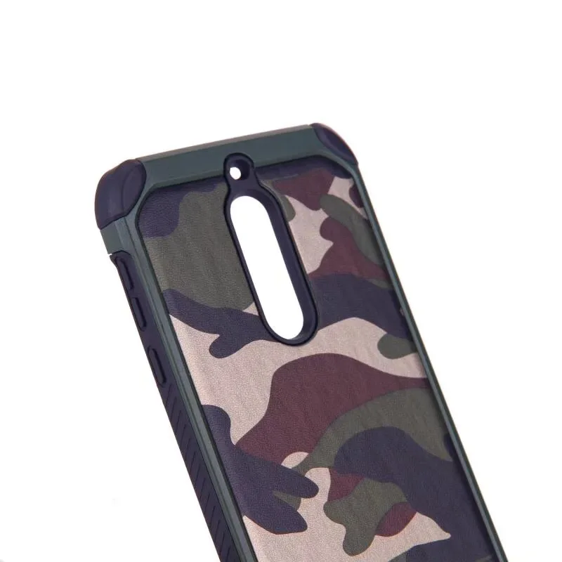 Для Nokia 5 Глобальный Dual TA-1024 ta-1044 ta-1053 чехол Гибридный Двойной Слои армии брони