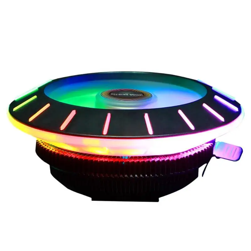 X120 Красочные RGB Процессор кулер с нисходящий поток воздуха Вентилятор охлаждения+ радиатор для LGA 115X/775 FM2/FM1/AM3+/AM4/AM2/940/939/754 материнская плата