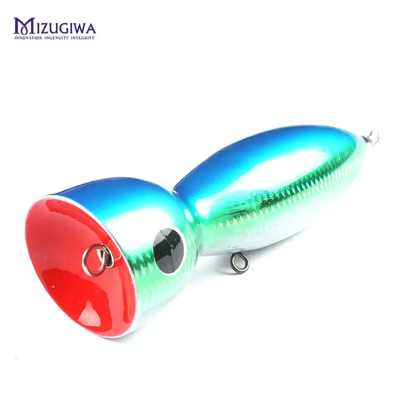 MIZUGIWA лодка приманка поппер для рыбалки соленой воды большая игра Topwater GT9 приманка Handcraf деревянная приманка крючок mustad Bass Карп Leurre Dur De