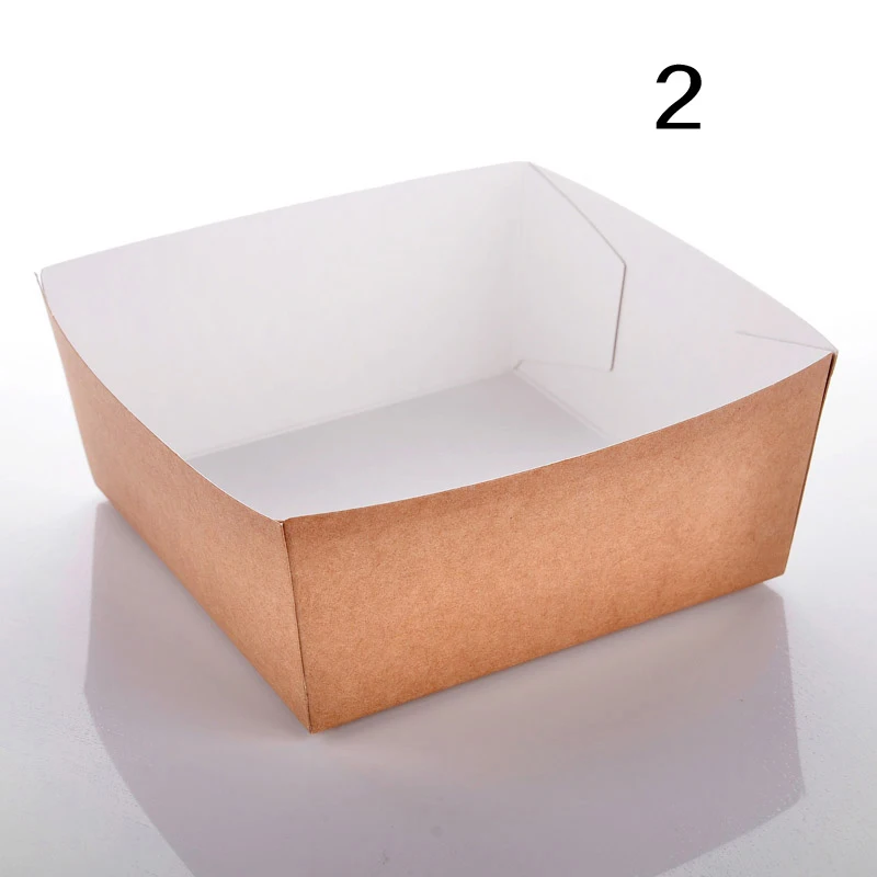 Одноразовый стакан из крафтовой бумаги для картошки фри экологически чистая