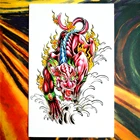 Kylin Magic Beast Временные татуировки боди арт рукава флэш-наклейки татуировки 12*20 см безболезненные хна селфи тату наклейки