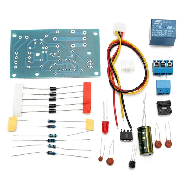 Free Shipping DIY kit Water Level Switch Sensor Controller Kit parts level inductor learning pcb | Электронные компоненты и