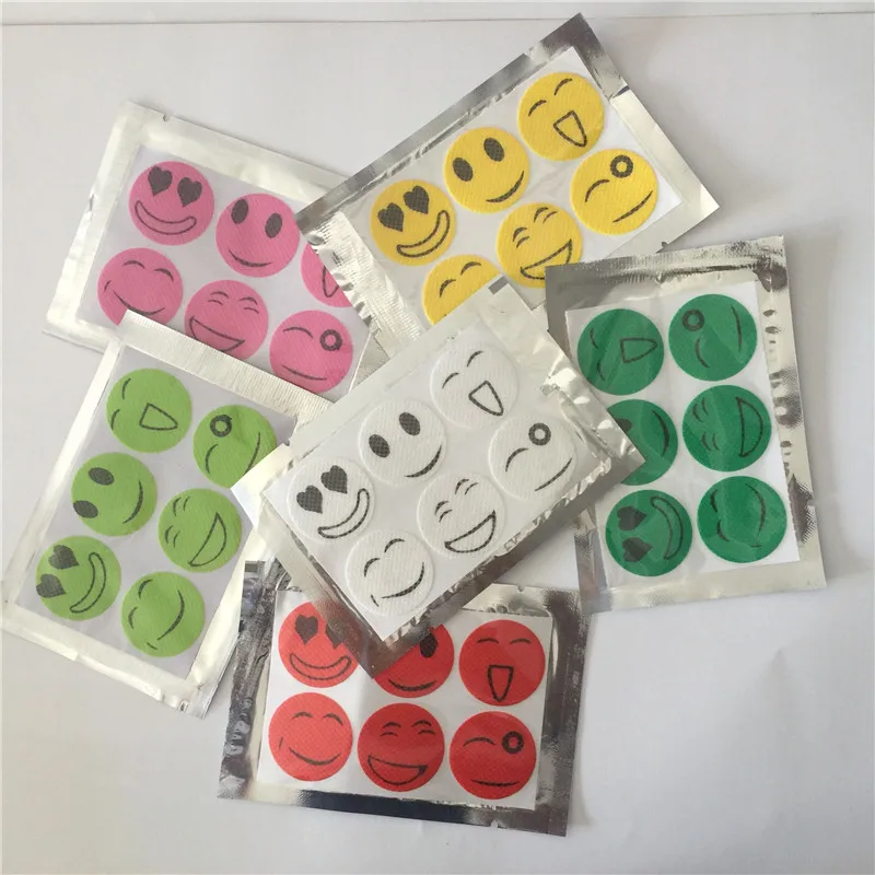 

2021 Anti-Mosquito sticker Mosquito repeller oil patch smile stickers Mosquito Repellent Natural Essential Oil mat 600PCS/lot