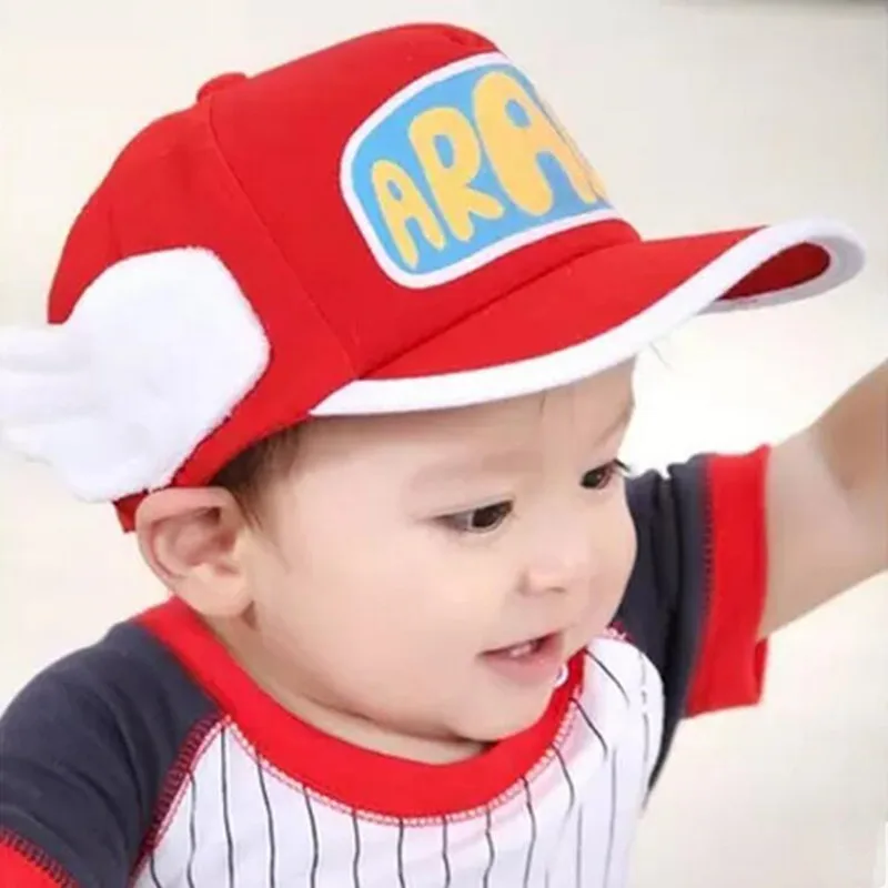 Kids Children Anime Cute Dr.Slump Arale Angel Wings Cosplay Hats Baseball Cap