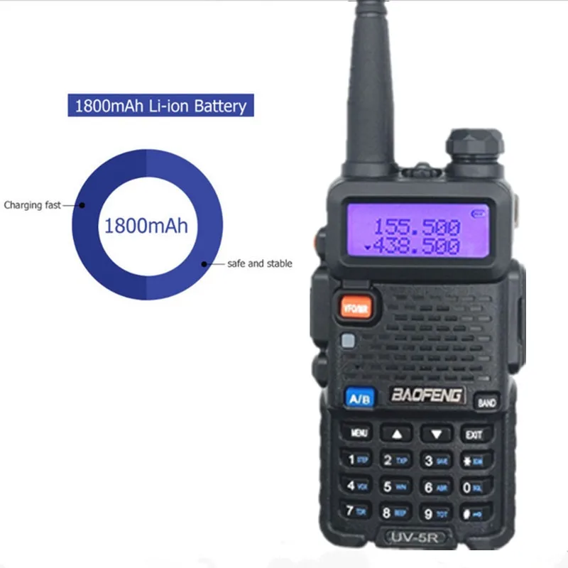 4 шт. портативная рация BAOFENG VHF UHF 136 174 МГц/400 520 МГц Любительская CB радиостанция КВ