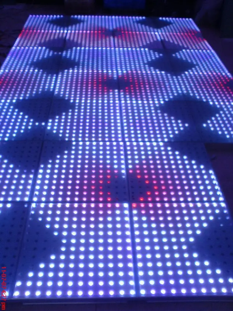 8 PCS/Lot 16 Sensores IP65 Interactive LED Dance Floor Senstive Nightclub 50*50*7.2(cm) | Электронные компоненты и