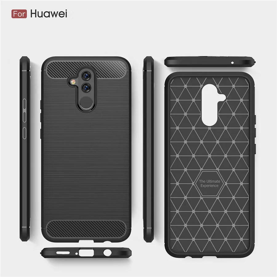 Huawei mate 20 Lite чехол противоударный huawei mate 10 20 Pro Nova 3 3i бампер из углеродного волокна ТПУ силиконовый защитный чехол