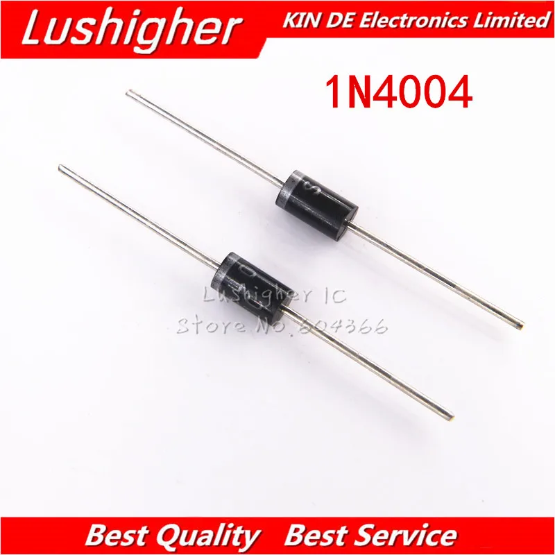 100 шт. силиконовые выпрямители 1N4004 DO 41 IN4004 1.0A 400V|10 pcs| |