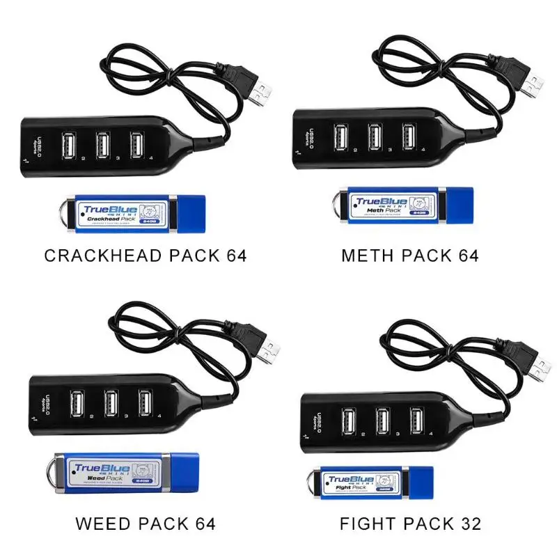 64 Гб/32 ГБ Тру Блу мини Crackhead v-пакет usb-хаб для PlayStation футболки с принтами на тему