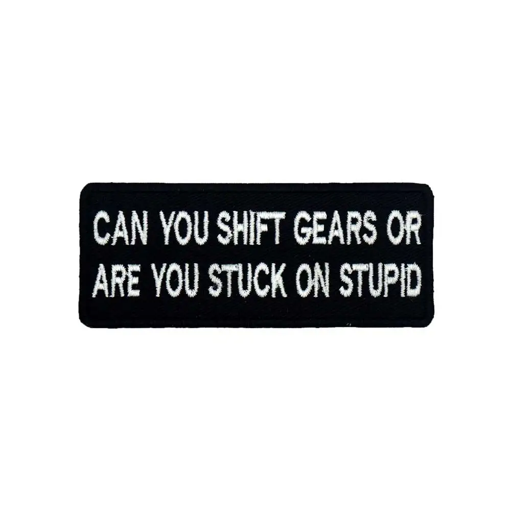 Можете ли вы Переключить шестеренку, зеркальные панковские нашивки, наклейки на одежду, аксессуары для одежды, значок N56