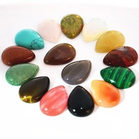 fashion mix color natural stone teardrop pear cab cabochon water drop bead for jewelry accessories free shipping 20pcs 25x18mm