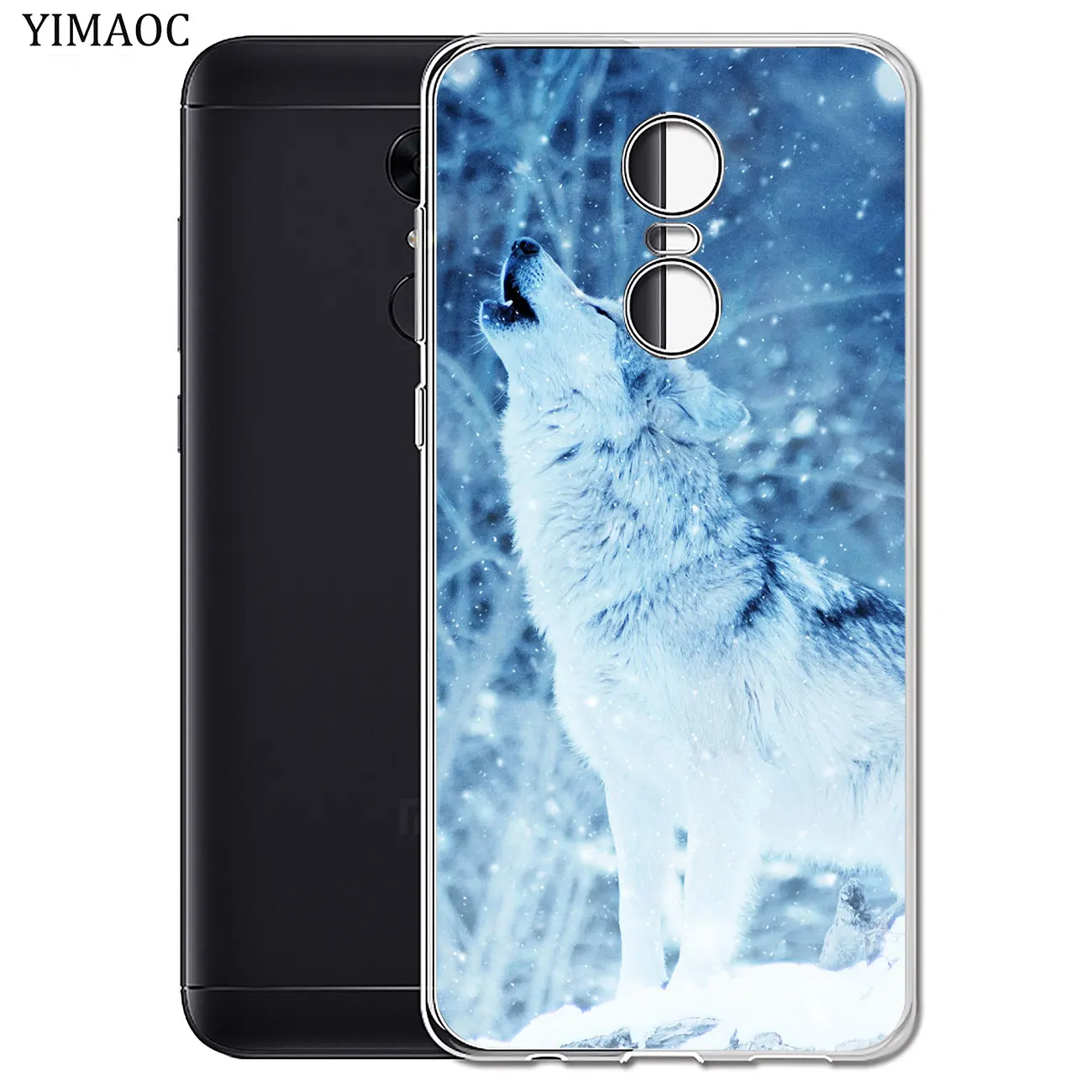 Мягкий силиконовый чехол для телефона YIMAOC The Wolf animal Xiaomi MI Redmi 8A 7A 6A 5A 4X Note 8 7 6 Pro 5