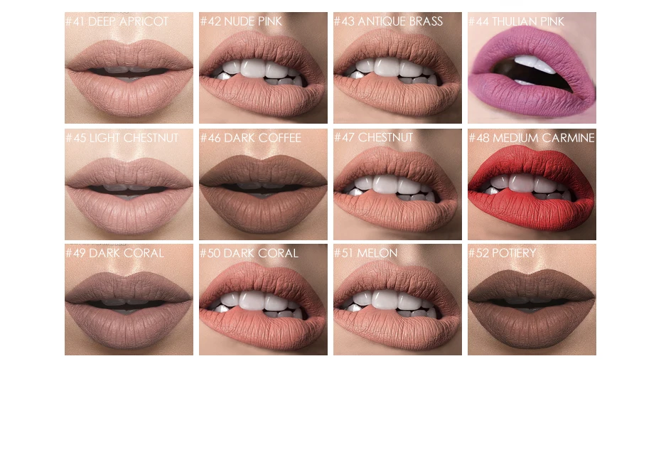 Focallure Matte жидкая губная помада, водостойкая, телесного цвета, бархатная, стойкая, хорошая пигментированная, 12 цветов, помада для губ