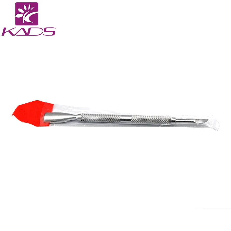 KADS 1 шт. Nail Art Уход Инструмент Кутикулы Pusher Ложка Ногтей Очиститель Маникюр Pedicare