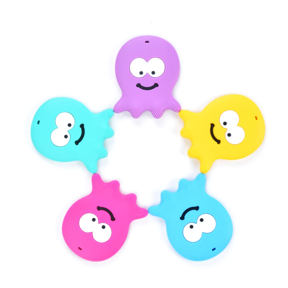 Силиконовый Прорезыватель для зубов в виде осьминога 1 шт.|teether|jewelrijewelry wristband |