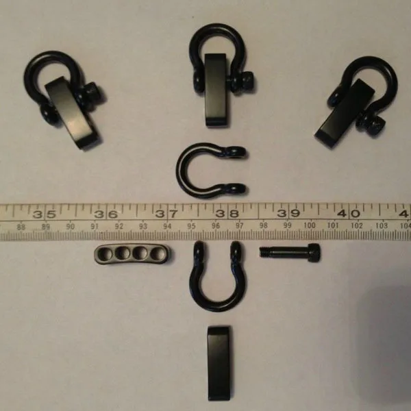 30 шт./лот новый стиль черный бант Регулируемая пряжка из нержавеющей стали для