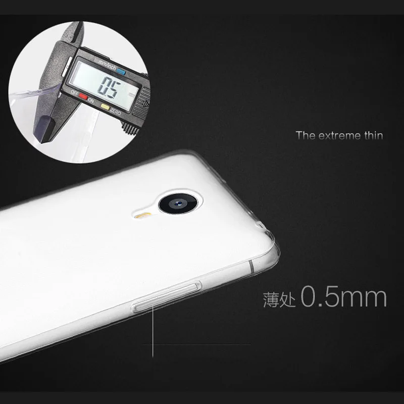 Чехол для meizu mx5 прозрачный мягкий силиконовый чехол из ТПУ тонкий мобильного