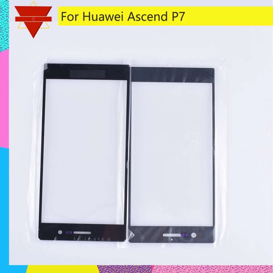 10 шт./партия Новая передняя панель P6 P7 для Huawei Ascend стеклянная сенсорный экран