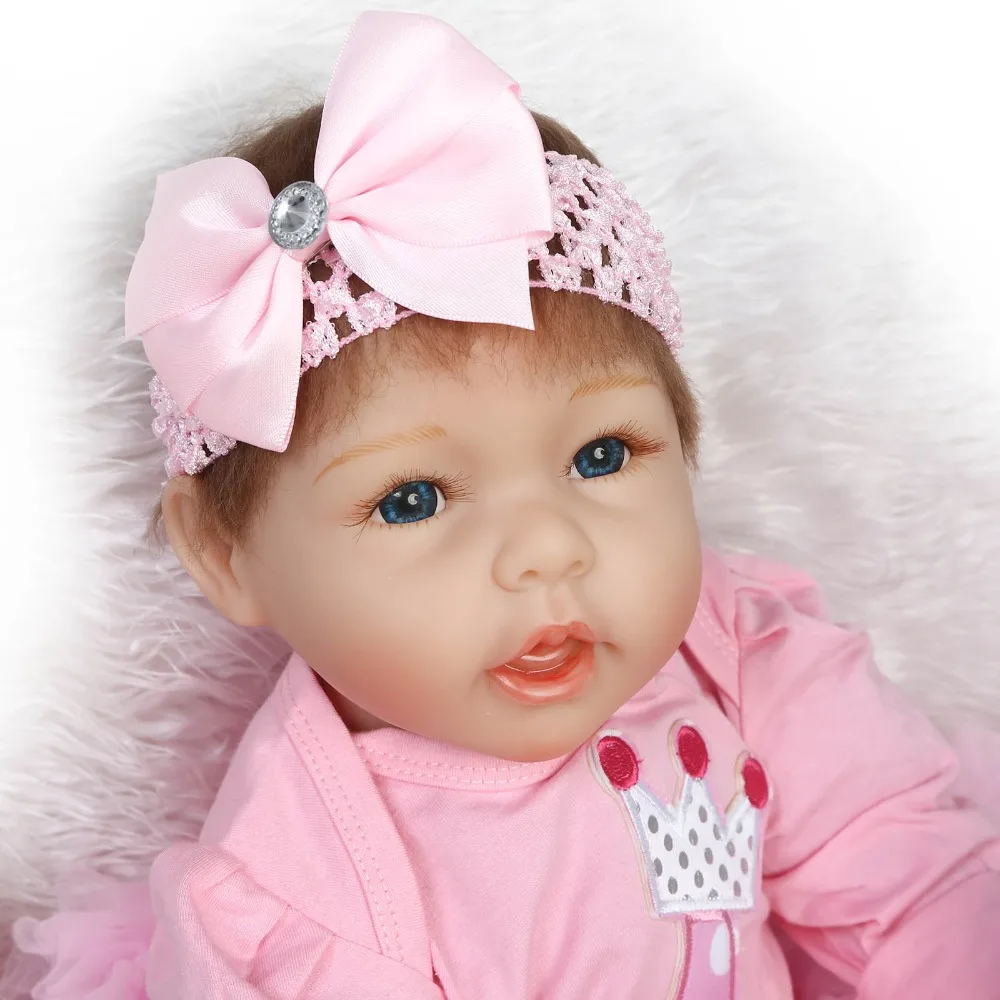 Силиконовая виниловая Кукла Реборн Реалистичная мягкая на ощупь младенец