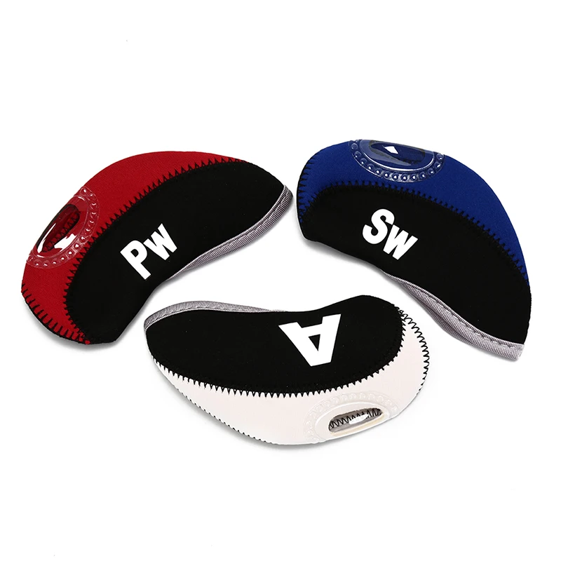 10Pcs Golf Club Head Covers Iron Putter Protective Cover Headcover Set Outdoor Sports Accessories | Спорт и развлечения