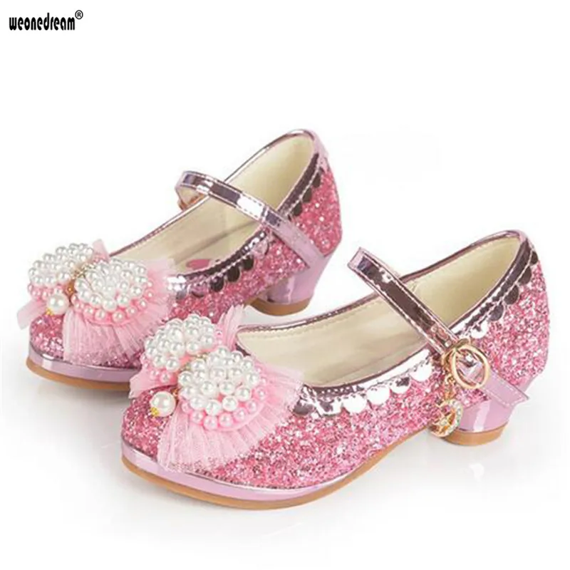 WEONEDREAM/Детские сандалии принцессы для девочек детская Свадебная обувь модельные