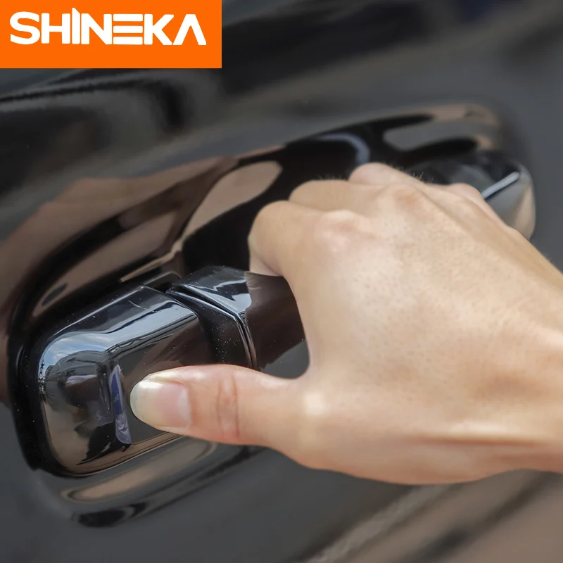 SHINEKA наклейки для автомобиля Toyota 4runner Chrome стайлинга автомобилей Дверная ручка Накладка наклейки подходят для Toyota 4runner до