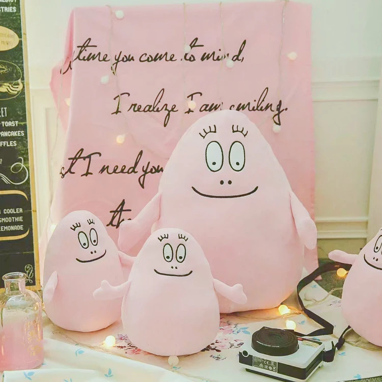 Игрушек! Супер милые плюшевые игрушки Розовые улыбающиеся barbapapa Мягкая кукла