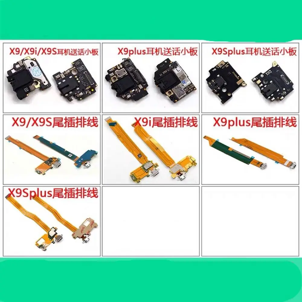 

X9 X9P X9SPLUS X9S X9i микрофон вибрационных моторов зарядка через USB док-станция гибкий кабель разъем FPC FFC печатной платы аксессуар для ремонта