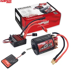 Матовый двигатель SURPASS Hobby 540, 11T13T16T 20T, 5-слотовый + 60A ESC + светодиодсветодиодный программная карта для 110 радиоуправляемых гусеничных машинок, радиоуправляемых игрушек
