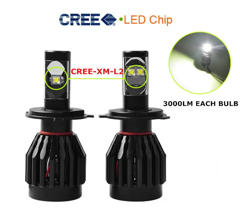 Лучший товар! H7 PX26d 477 Canbus CREE чипы светодиодный 60 Вт 6000LM ближнего и дальнего света