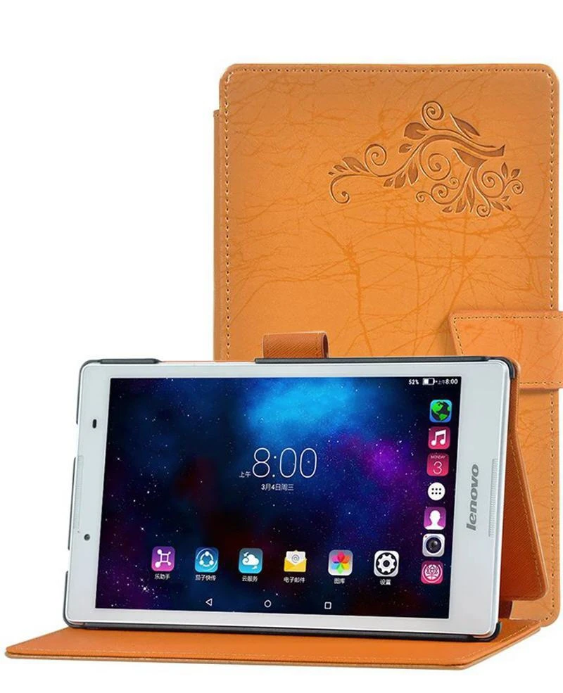 Чехол из искусственной кожи с цветочным принтом для Lenovo Tab 3 8 Φ 850M Tab2 не Yoga