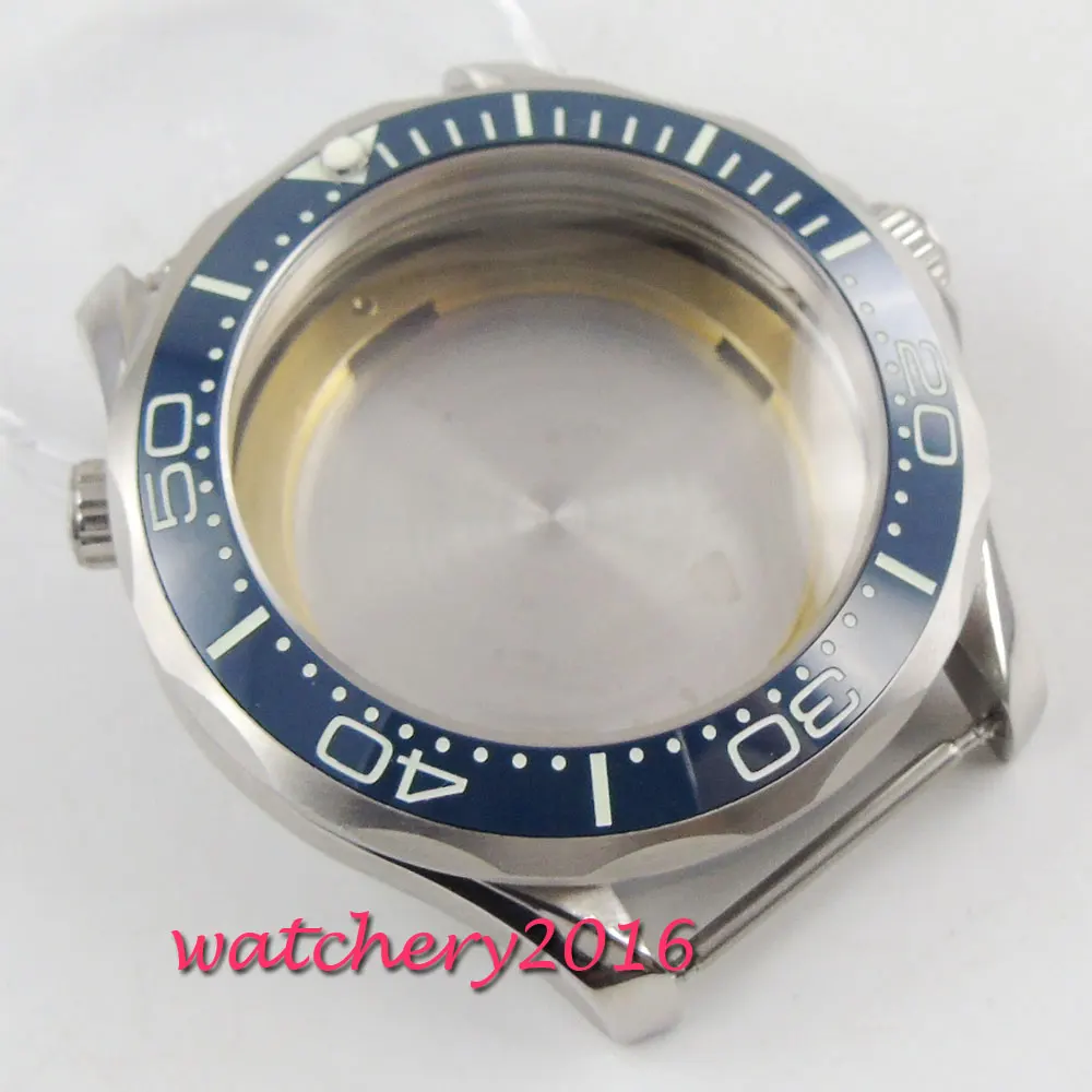 41-миллиметровый светящийся стальной чехол для часов с керамической рамкой