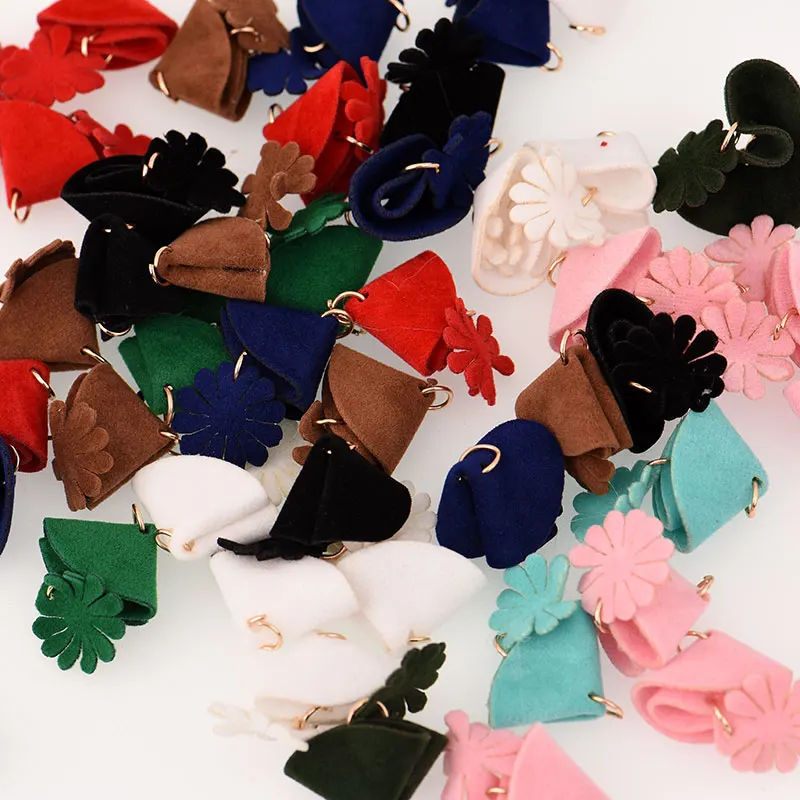 2018 красочные Rivca длинные смешанные Цветочные веерообразные 10 шт./лот замша для DIY