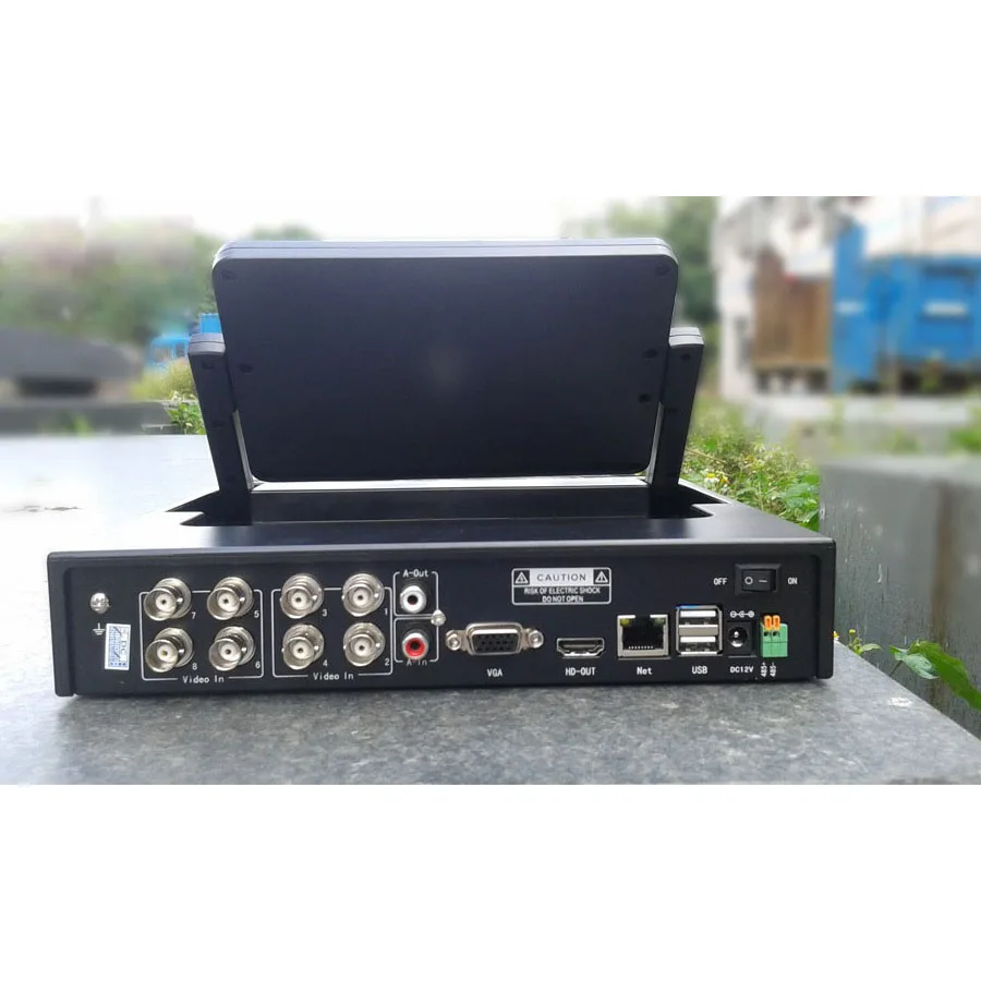 7 дюймовый ЖК монитор CCTV 8 канальный DVR 720P рекордер HDMI выход AHD HVR NVR Поддержка