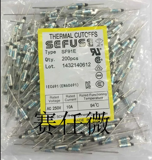 

5 PCS SF91E SEFUSE Cutoffs NEC Thermal Fuse 94C 94 Degree 10A 250V new