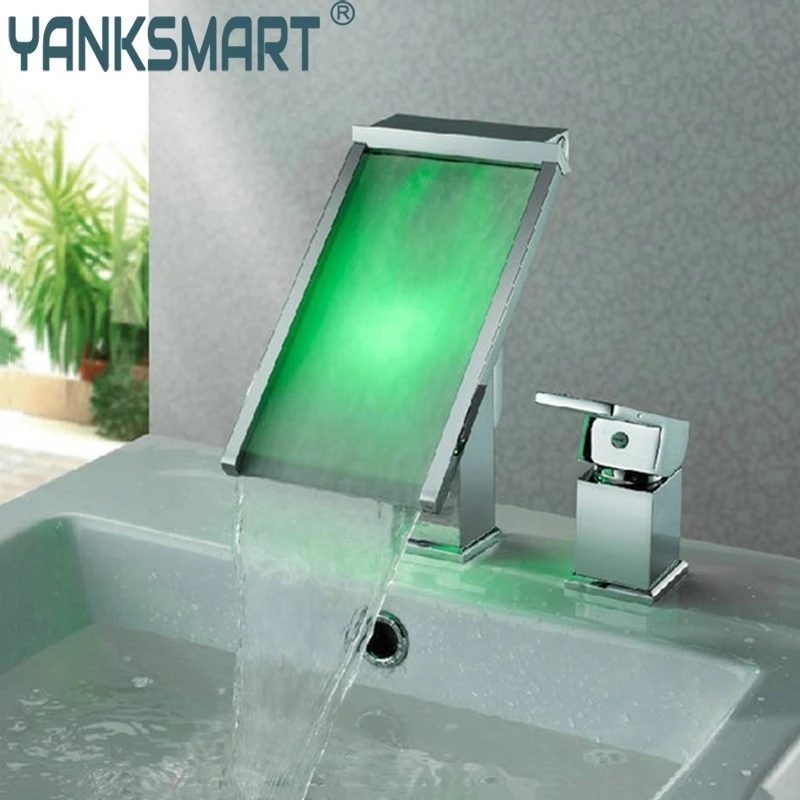 2 шт. смеситель для ванной комнаты JN6110B 3 цвета|led tap|bathroom basin faucetbasin faucet |