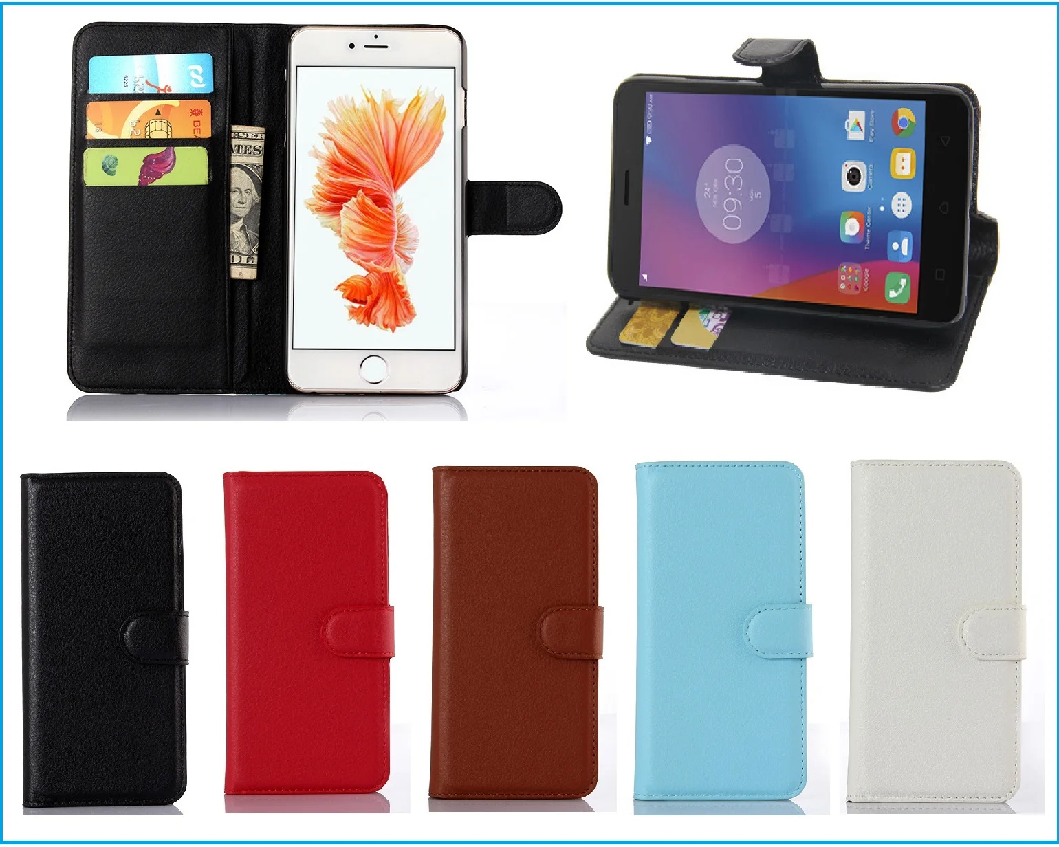 Высокое качество Флип кожаный чехол для Philips Xenium W6610 мобильный телефон с