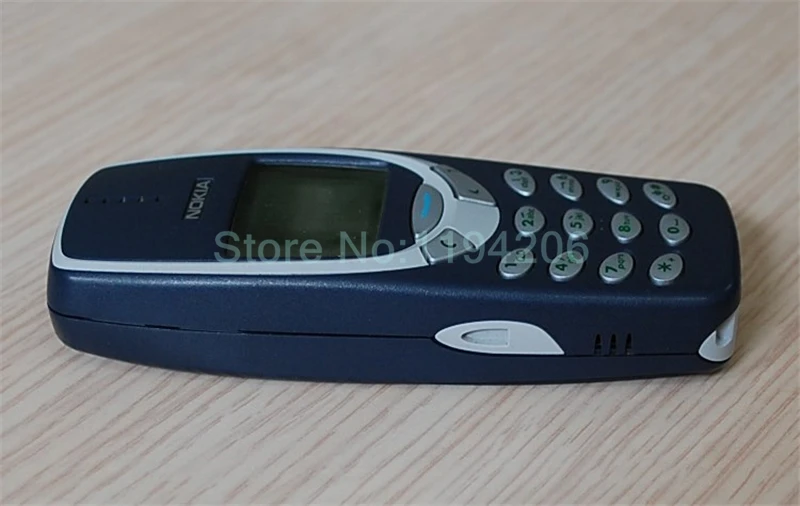 Разблокированный сотовый телефон Nokia 3310 2G GSM Поддержка русской и английской