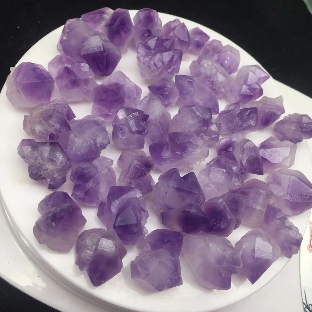 40 шт. в партии натуральный камень и минералы аметист кристаллическая точка