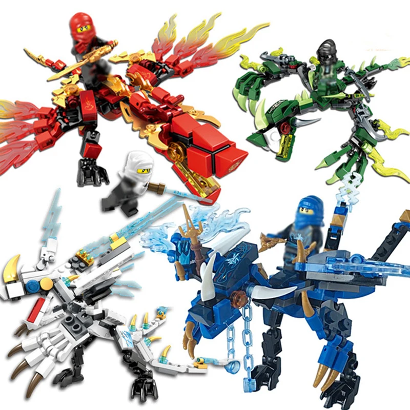 115 шт. ниндзя дракон рыцарь строительные блоки ninjagoo фигурки обучающие игрушки для