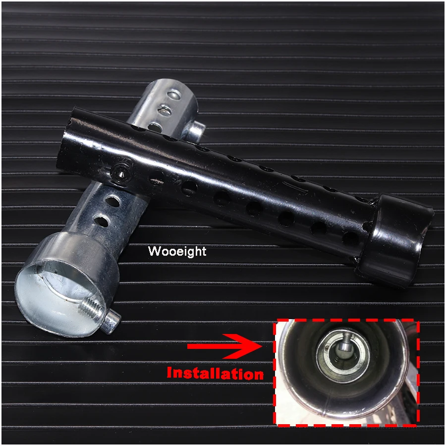 Универсальный металлический глушитель для мотоцикла Wooeight размер 35*140 мм