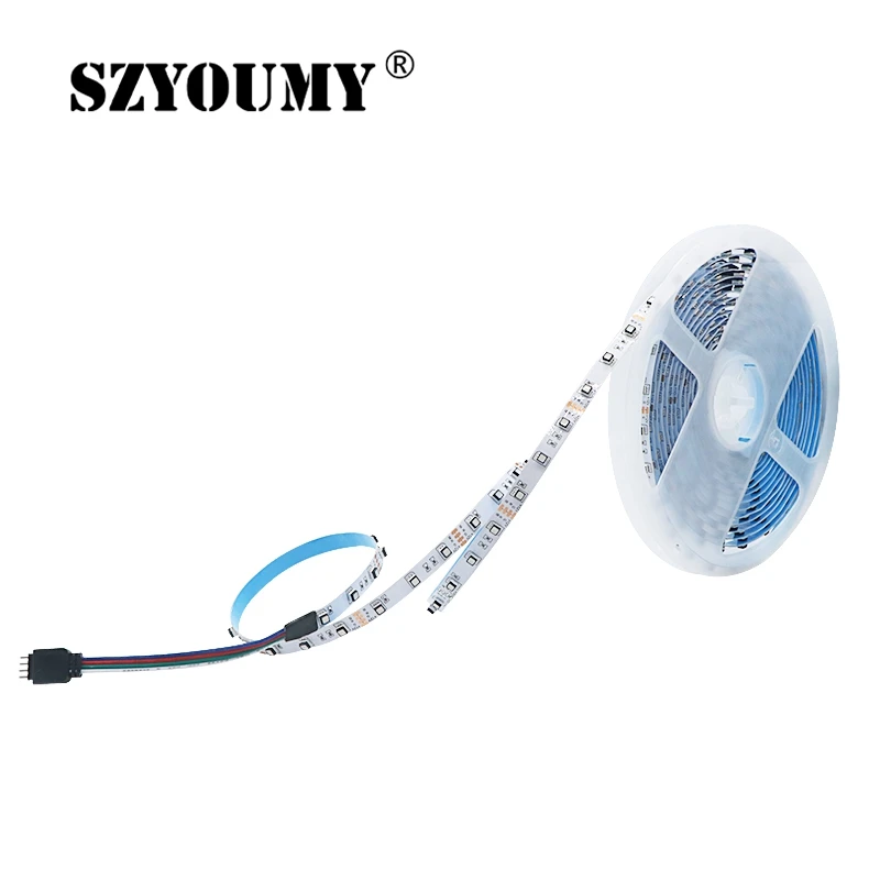 

SZYOUMY New arrival 2019 High Brightness RGB LED Strip SMD 3535 RGB Color Changeable DC12V Flexible LED Light 60LED/m