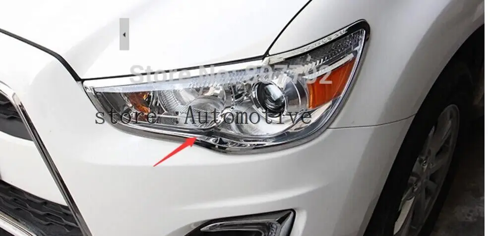 

For Mitsubishi ASX 2011 2012 Fog Light Lamp Cover Trim 2pcs/lot for ASX accessories
